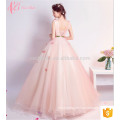 New Appliqued Beaded Ball Gown Evening dress with a ribbon